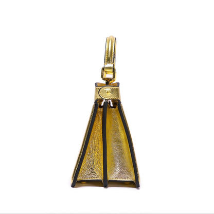 Cuero | Peekaboo Gold Leather Bag