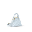 VUITTON Banane' bubblegram Alma BB bag with detachable strap & gold metallic hardware