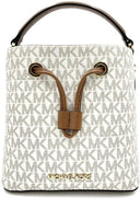 MICHAEL KORS SURI Small Logo Bucket Crossbody Black Signature Canvas