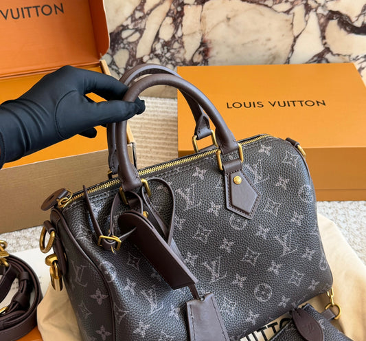 Cuero | Monogram Canvas Boston Bag