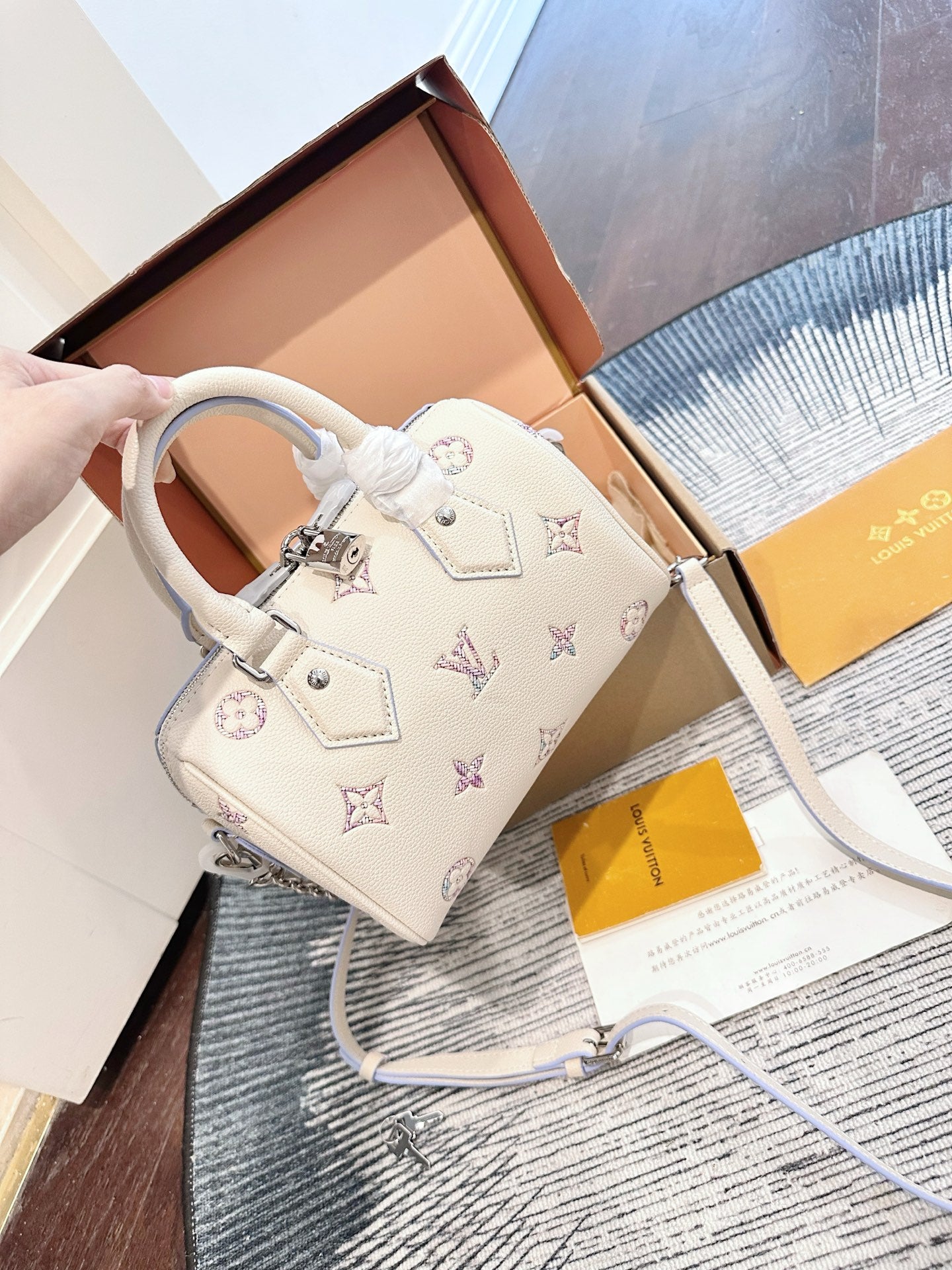 Cuero | Mini Speedy Bag Cream