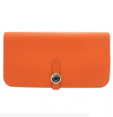 Hermes Dogon Orange Wallet