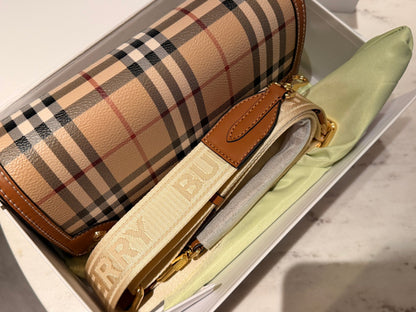 Cuero | Vintage Check Note Bag - Beige