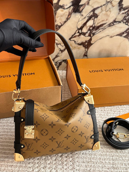 Cuero | Monogram Reverse Trunk Shoulder Bag