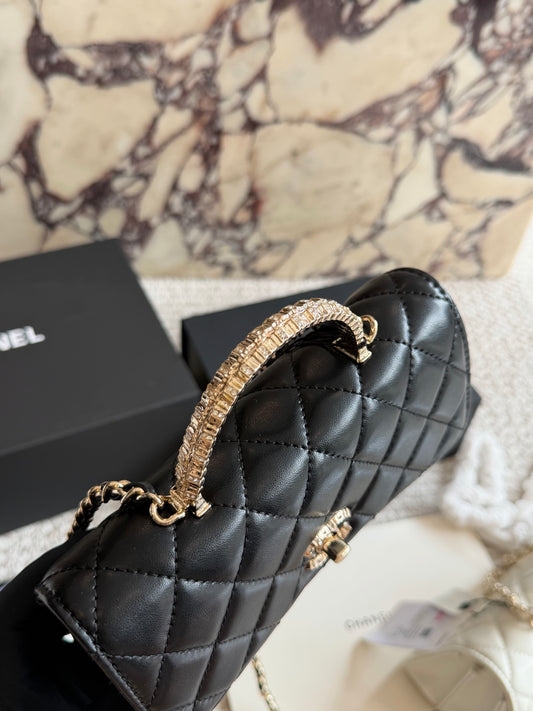 Cuero | Quilted Top Handle Flap Bag
