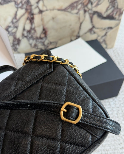 Cuero | Quilted Chain Top Handle Bag