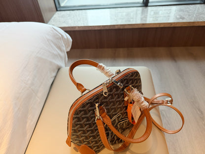 Cuero | Monogram Dome Top Handle Bag
