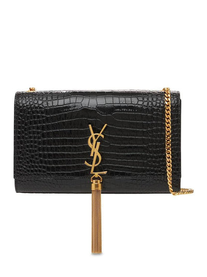 Cuero | SMALL KATE CROC EMBOSSED LEATHER BAG