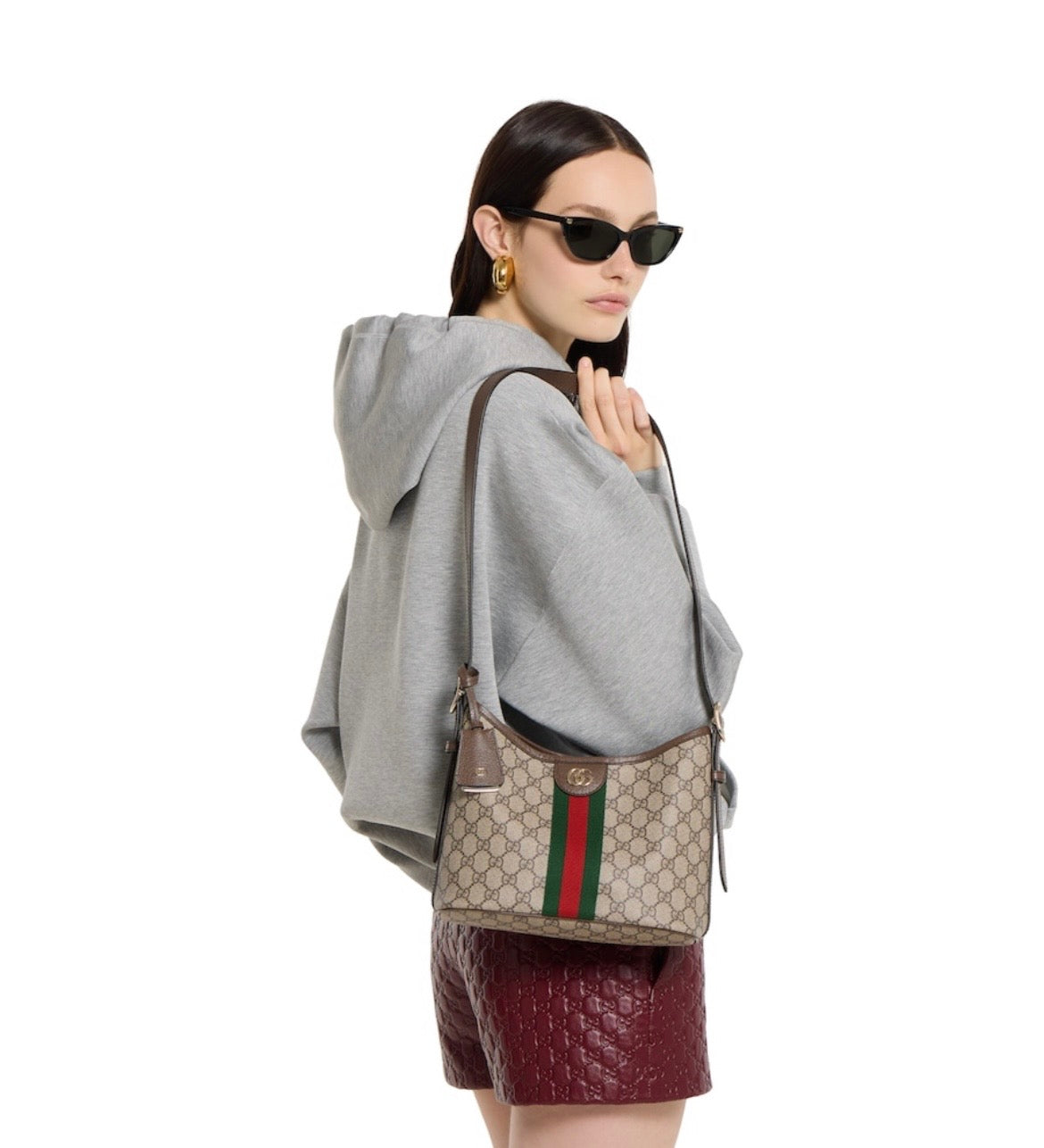 Cuero | Ophidia small shoulder bag