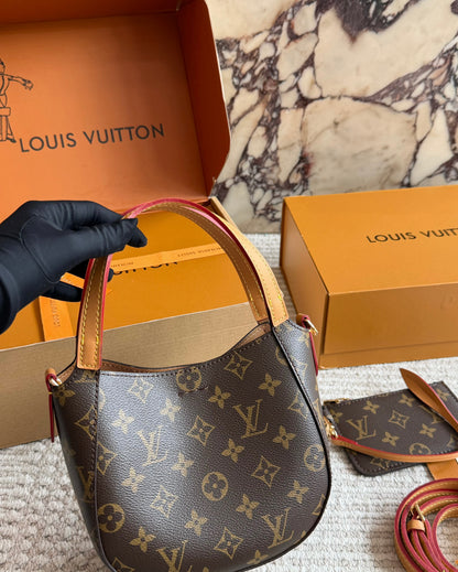 Cuero | Monogram Mini Hobo Bag