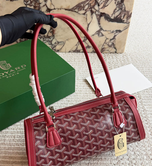 Cuero | Monogram Barrel Top Handle Bag