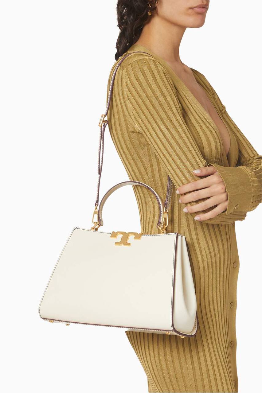 Cuero | Eleanor leather tote bag in White