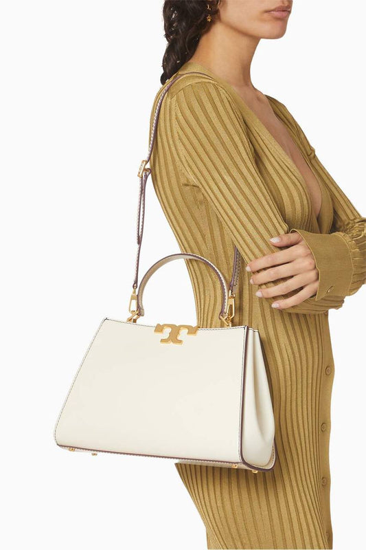 Cuero | Eleanor leather tote bag in White