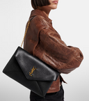 Saint Laurent Cassandre leather large shoulder bag