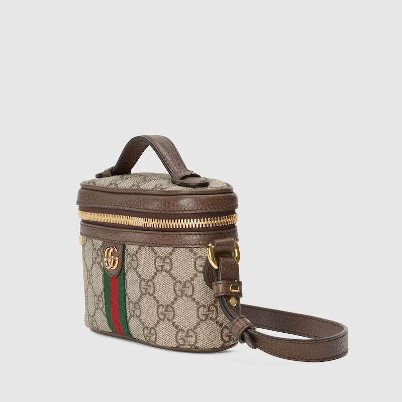 Cuero | GG Supreme Ophidia Mini Top Handle Bag Beige