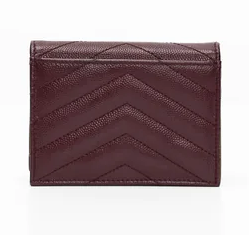 Cuero | Laurent Maroon Small Wallet