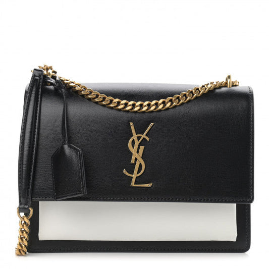 Cuero | Yves Monogram Sunset Black Pearl White Bag