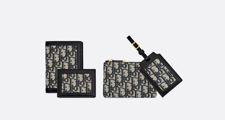 Cuero | Travel Travel Kit Blue Oblique Jacquard