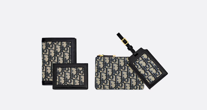 Cuero | Travel Travel Kit Blue Oblique Jacquard