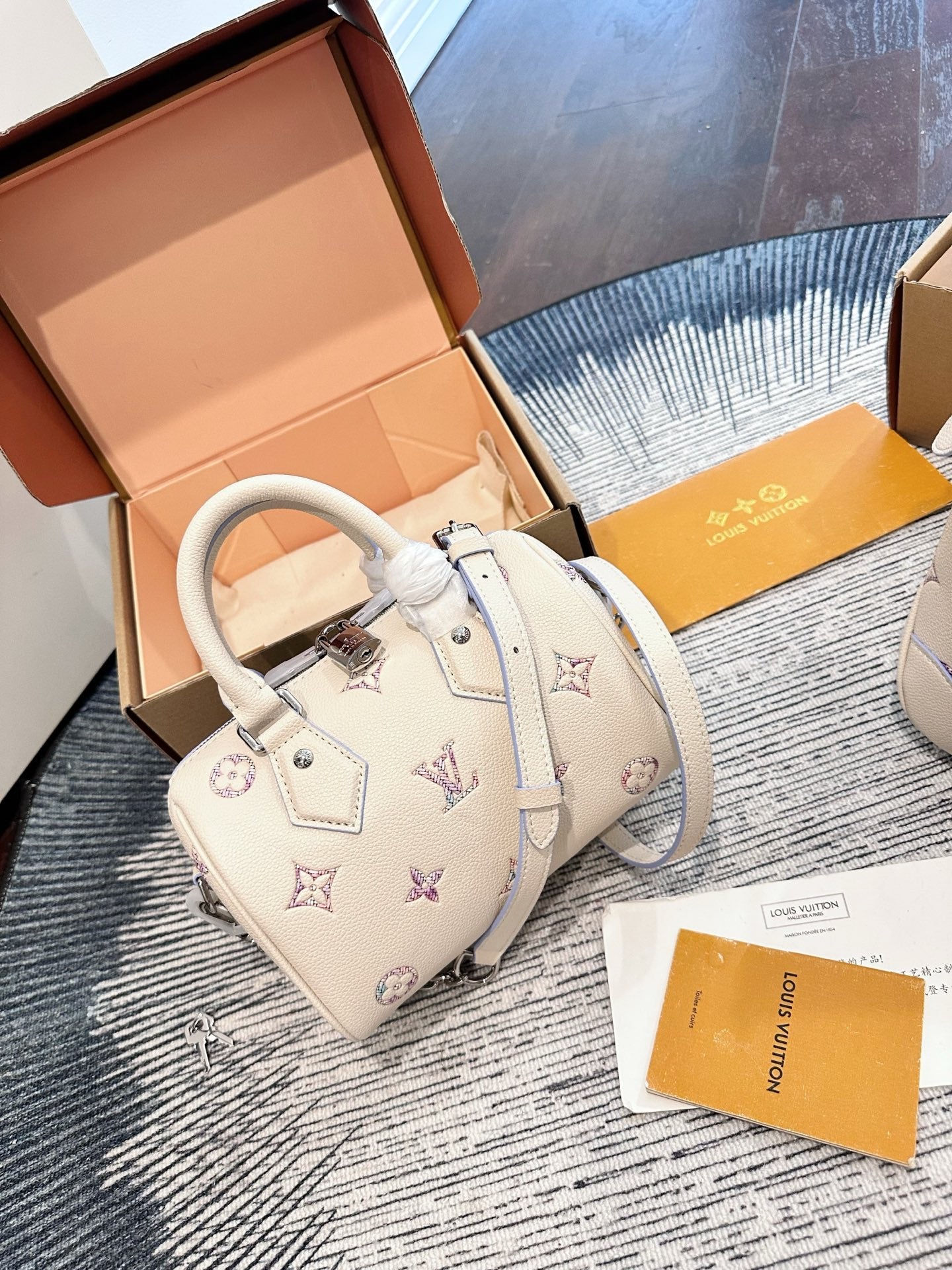 Cuero | Mini Speedy Bag Cream