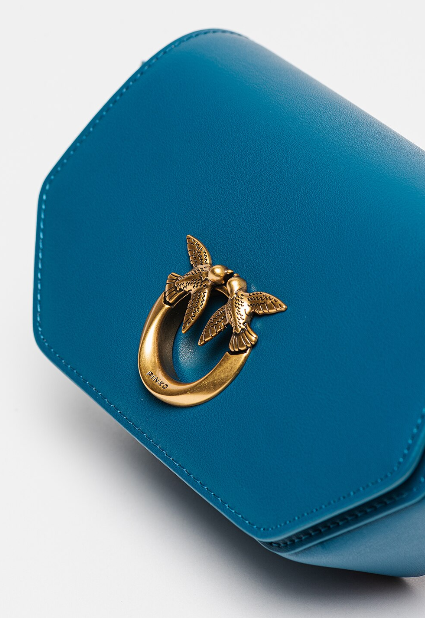 Cuero | Exagon Logo Plaque Foldover Crossbody Bag
