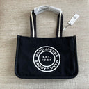Marc Jacobs The Tote Bag – Black Canvas with White Logo
