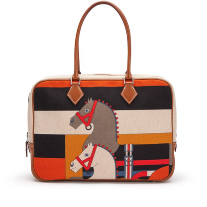 Cuero | Barenia and Rocobar Print Toile Plume 32 Palladium Hardware