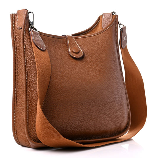Cuero | Gold Clemence Evelyn Bag