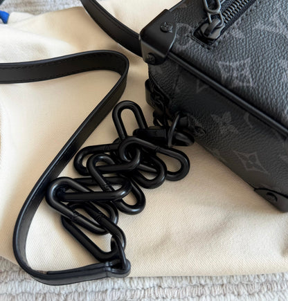 Cuero | Black Monogram Trunk Crossbody