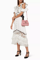 Dolce & Gabbana Pink Small Miss Sicily Iguana Leather Bag