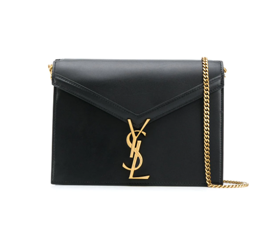 Cuero | MINI CASSANDRA GRAIN DE POUDRE EMBOSSED LEATHER IN BLACK