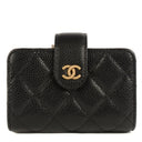 CHANEL Caviar Quilted Gusseted Card Holder