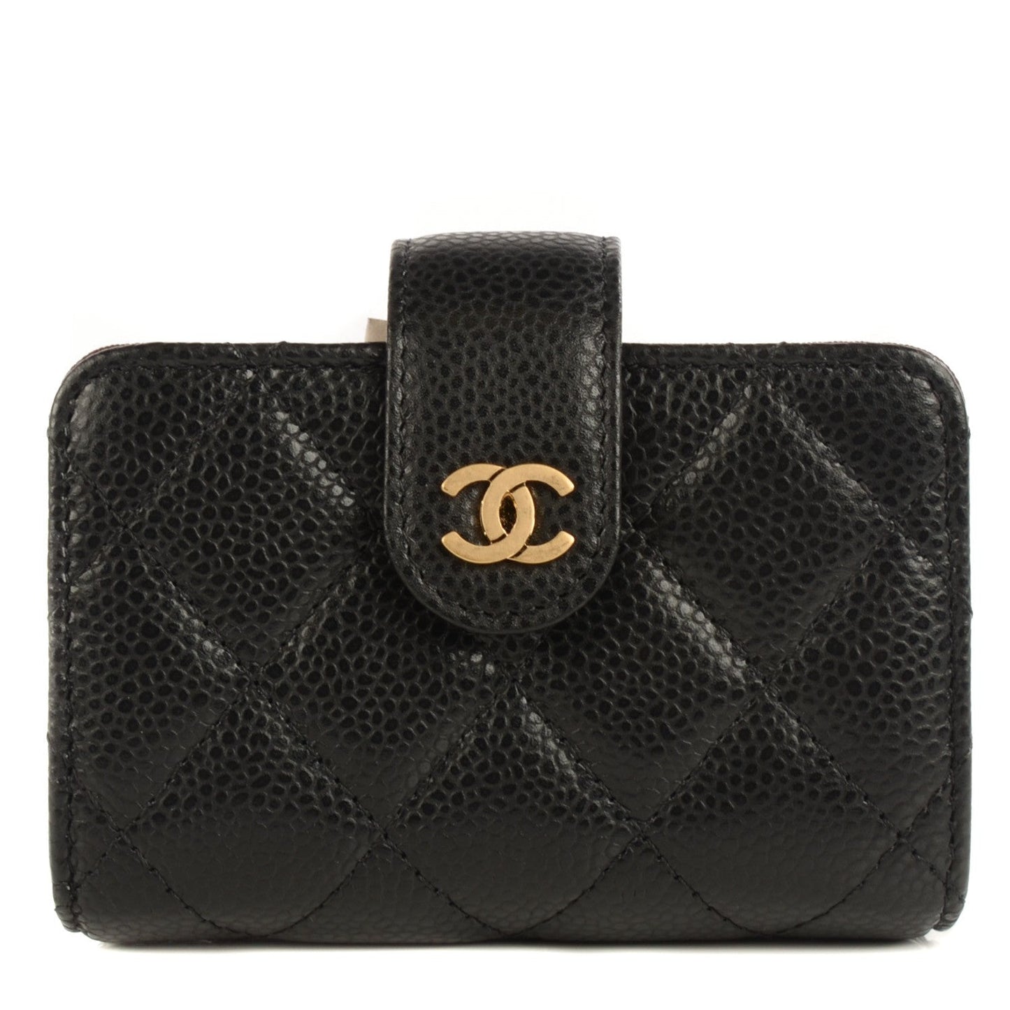 Cuero | Caviar Quilted Gusseted Card Holder