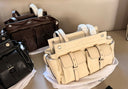 Prada Multi-Pocket Leather Tote Bag
