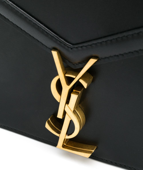 Cuero | MINI CASSANDRA GRAIN DE POUDRE EMBOSSED LEATHER IN BLACK