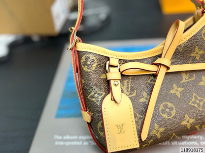 Cuero | Signature Monogram Mini Bow Crossbody Bag - Brown Monogram