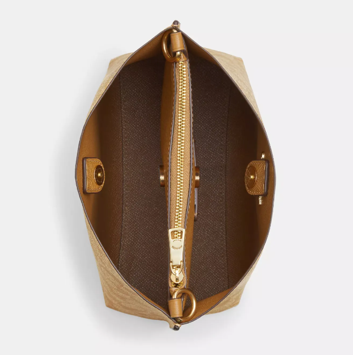 Cuero | Mollie Bucket Bag In Signature Canvas