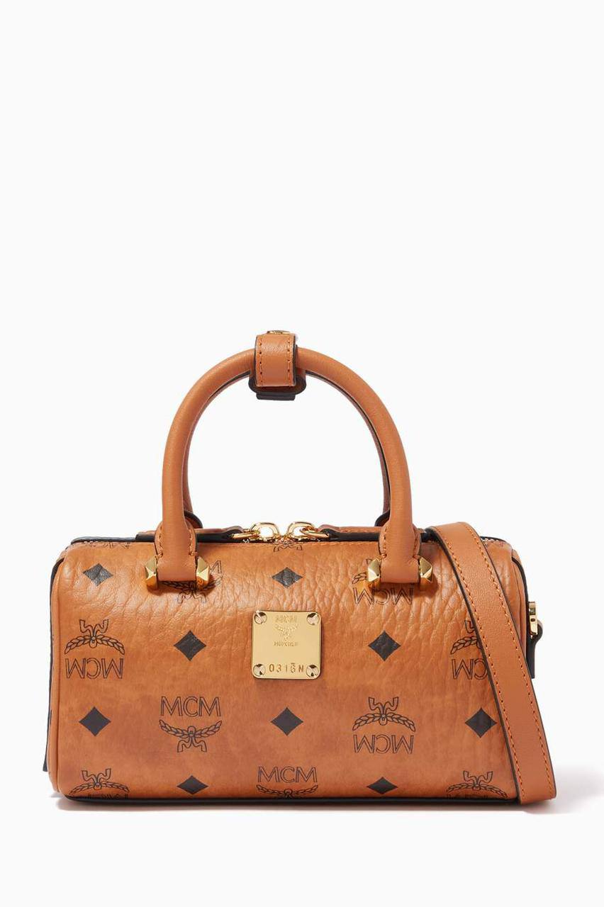 Cuero | MCM Boston Mini Visetos Bag