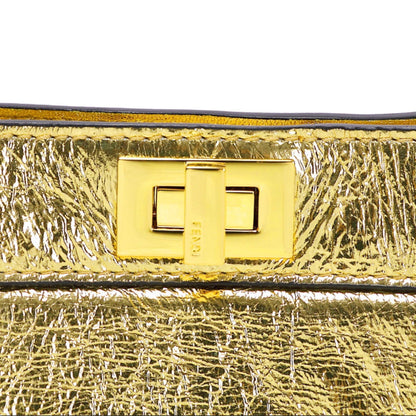 Cuero | Peekaboo Gold Leather Bag