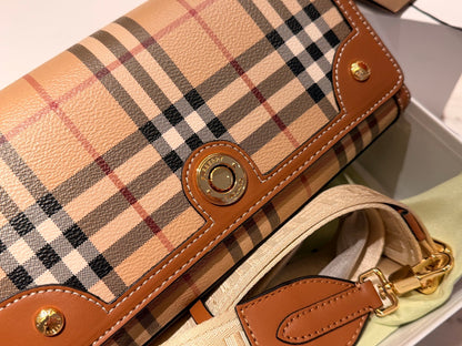 Cuero | Vintage Check Note Bag - Beige