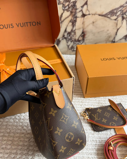 Cuero | Monogram Mini Hobo Bag