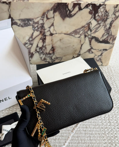 Cuero | Charm Chain Flap Bag