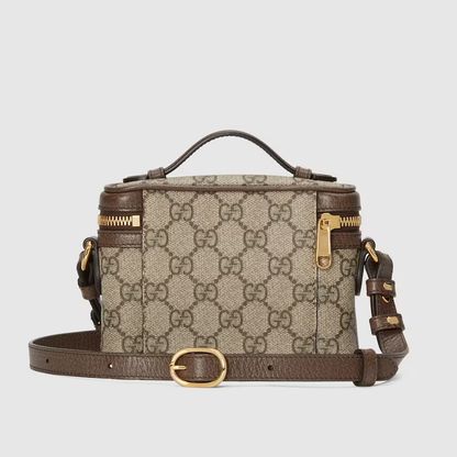Cuero | GG Supreme Ophidia Mini Top Handle Bag Beige