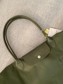 Longchamp Le Pliage Shoulder Tote – Olive Green