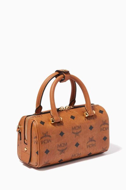 Cuero | MCM Boston Mini Visetos Bag