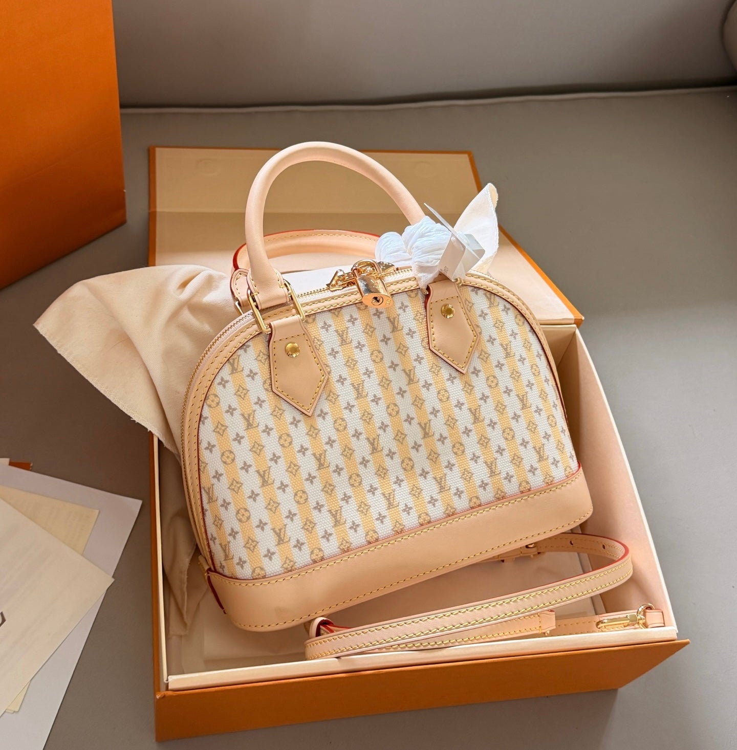Cuero | Monogram Canvas Dome Top-Handle Bag