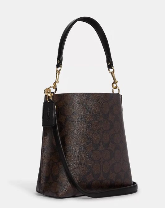 Cuero | Mollie Bucket Bag In Signature Canvas