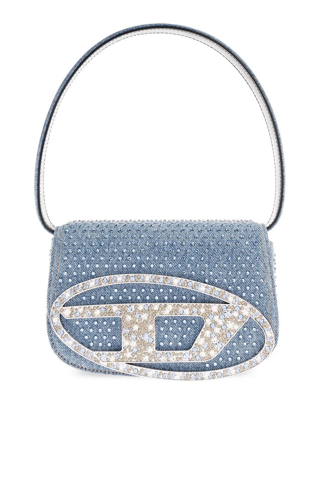 Cuero | Embellished Denim Shoulder Bag