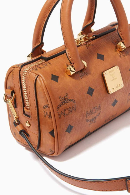 Cuero | MCM Boston Mini Visetos Bag