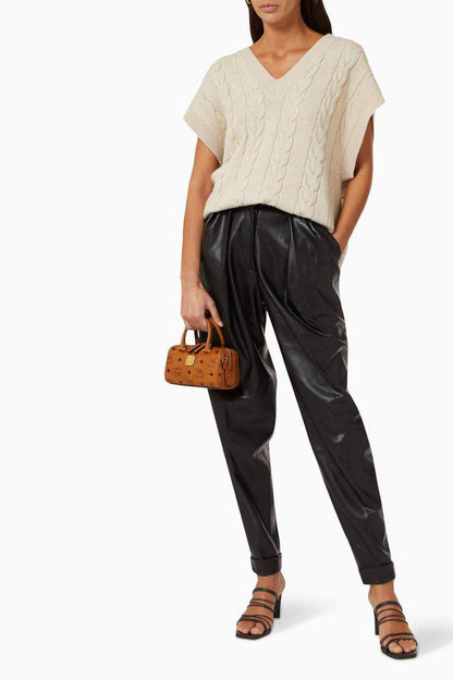 Cuero | MCM Boston Mini Visetos Bag